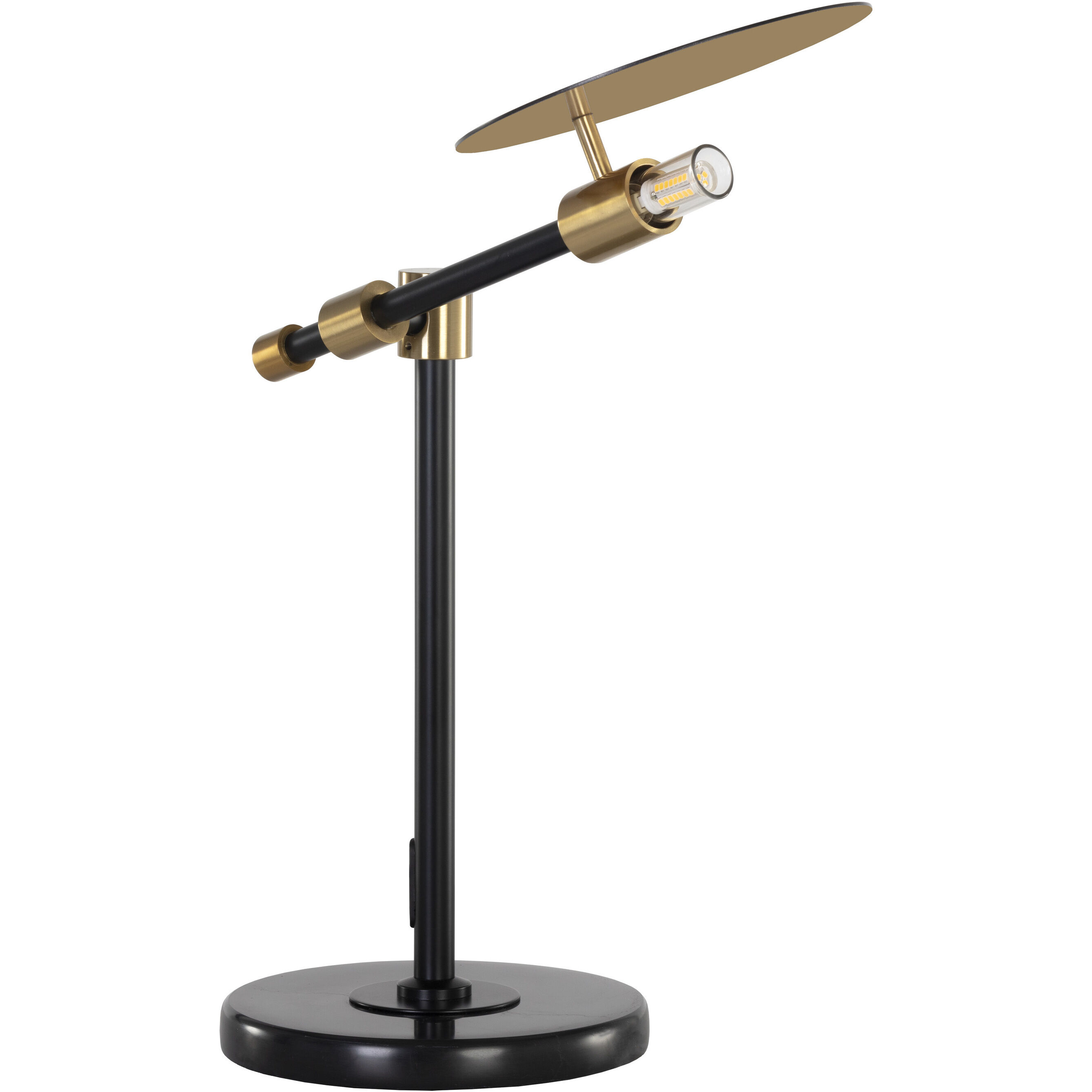 Neela 26.75 inch 60.00 watt Black / Brass / Black Table Lamp Portable Light